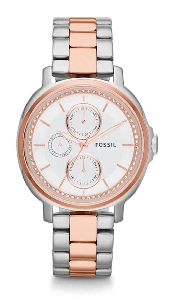 Fossil ES3356 34 mm Rose Gold Çelik Kordon Analog Kadın Kol Saati