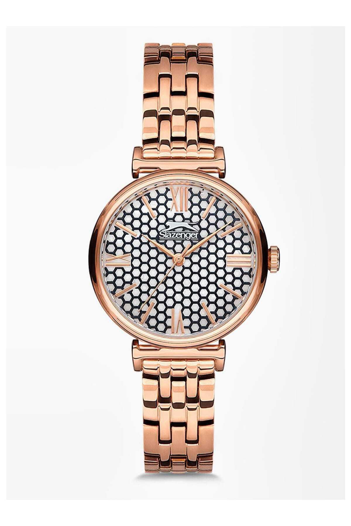 Slazenger SL.09.1517.3.04 36 mm Rose Gold Çelik Kordon Analog Kadın Kol Saati