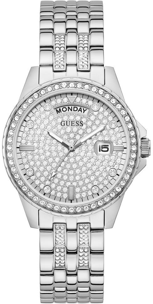 Guess GUGW0254L1 Takvimli 38 mm Gri Çelik Kordon Analog Kadın Kol Saati