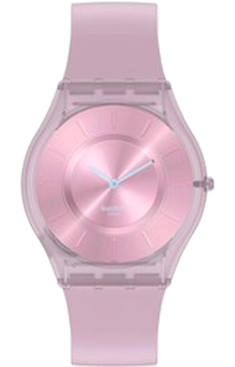 Swatch SS08V100 34 mm Pembe Silikon Kordon Analog Kadın Kol Saati