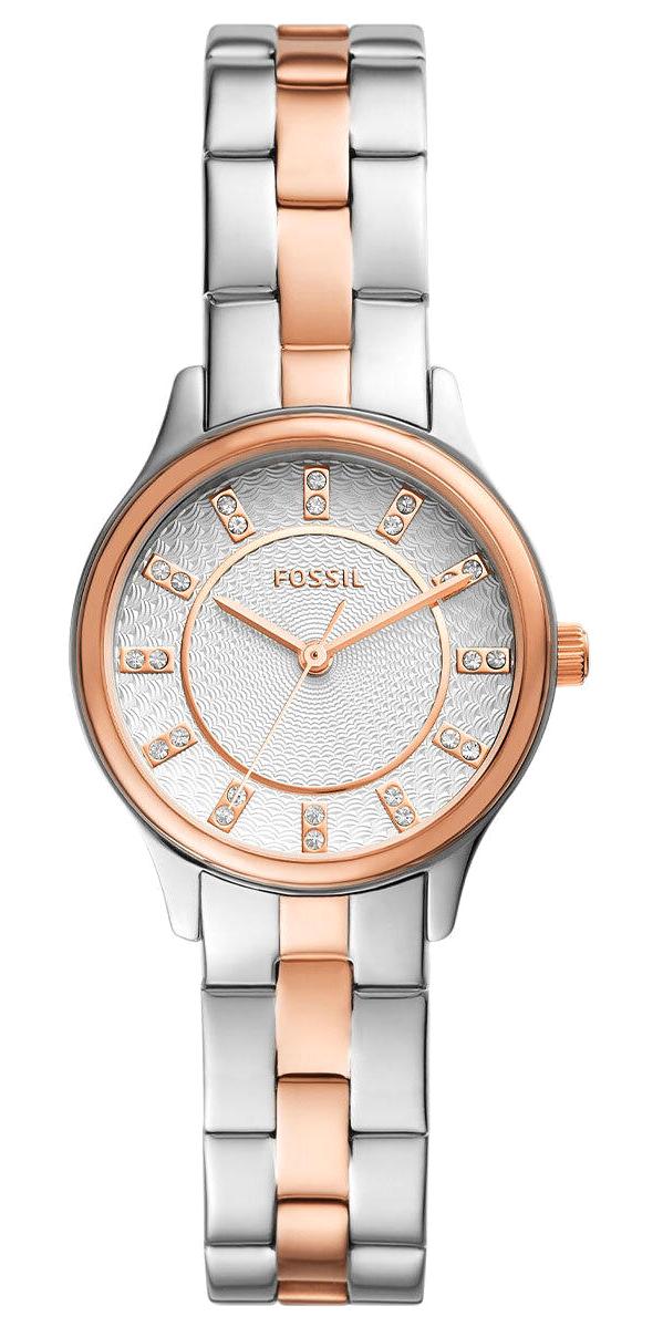 Fossil FBQ3915 30 mm Gri-Rose Gold Çelik Kordon Analog Kadın Kol Saati