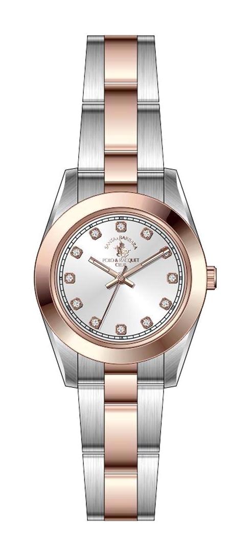 Santa Barbara Polo & Racquet Club SB.4.10012-6 26-30 mm Gri-Rose Gold Çelik Kordon Analog Kadın Kol Saati