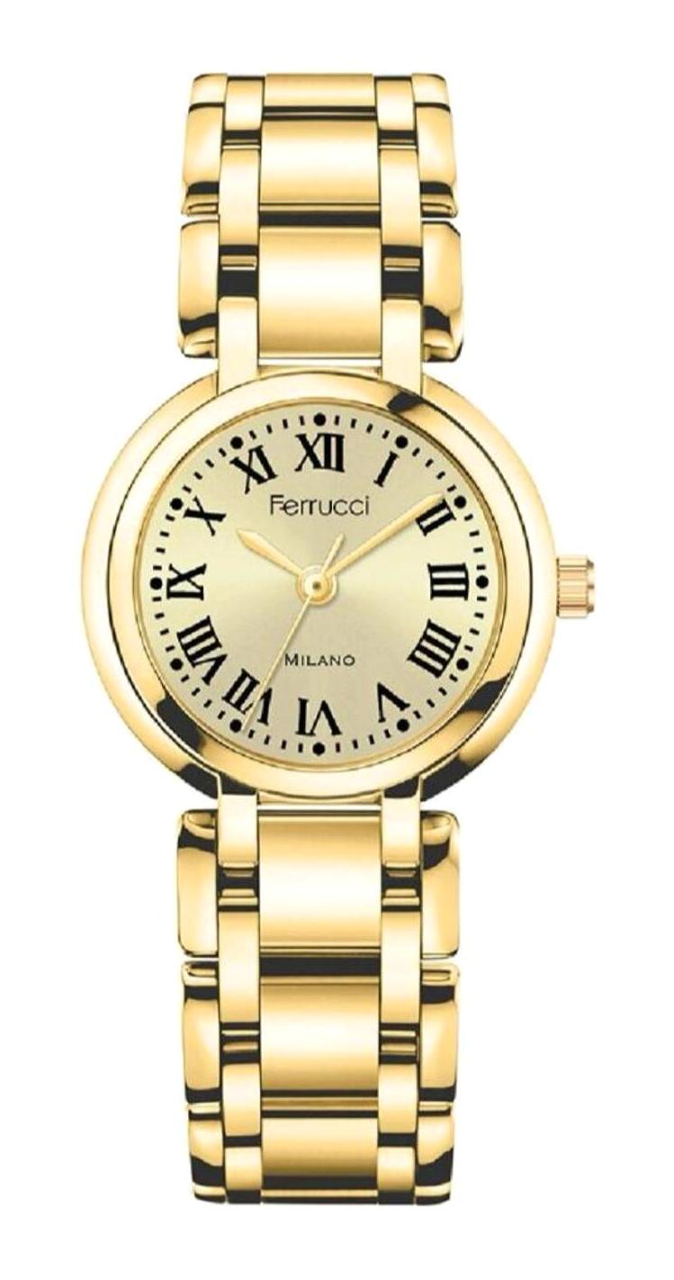 Ferrucci FRC.FT.1.293 31-35 mm Altın Çelik Kordon Analog Kadın Kol Saati