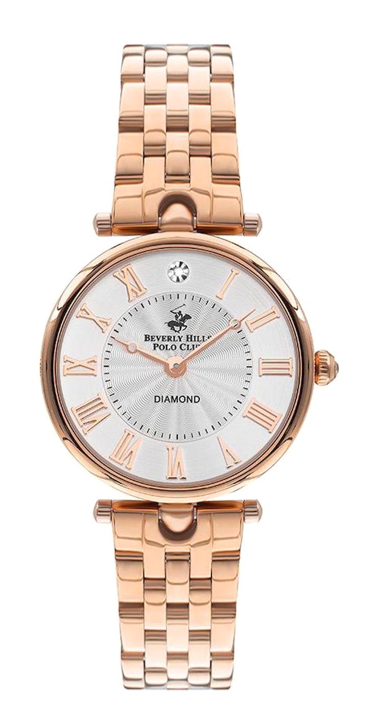 Beverly Hills Polo Club BP3335X.430 43 mm Rose Gold Çelik Kordon Analog Kadın Kol Saati
