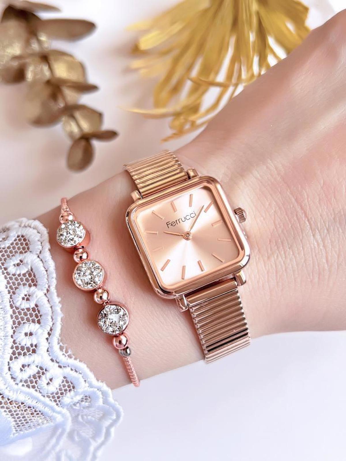 Ferrucci FRC1.16 32 mm Rose Gold Çelik Kordon Analog Kadın Kol Saati
