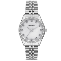 Ferrucci FC.12744M.01 35 mm Gri Metal Kordon Analog Kadın Kol Saati