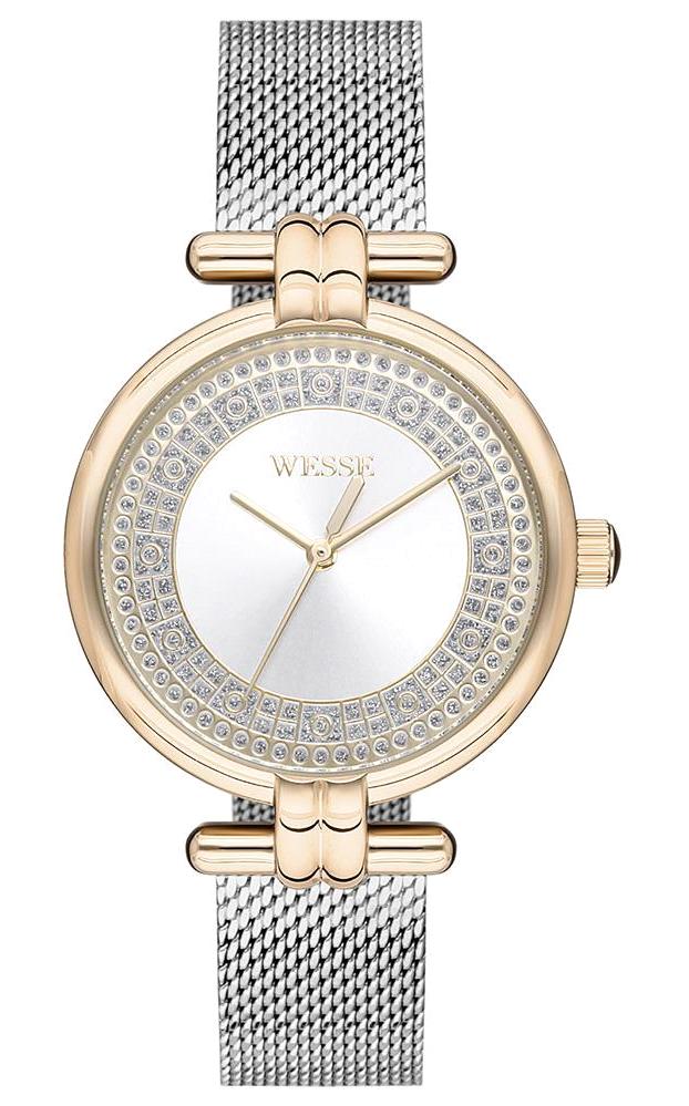 Wesse WWL500405MA 40 mm Altın-Gri Çelik Kordon Analog Kadın Kol Saati