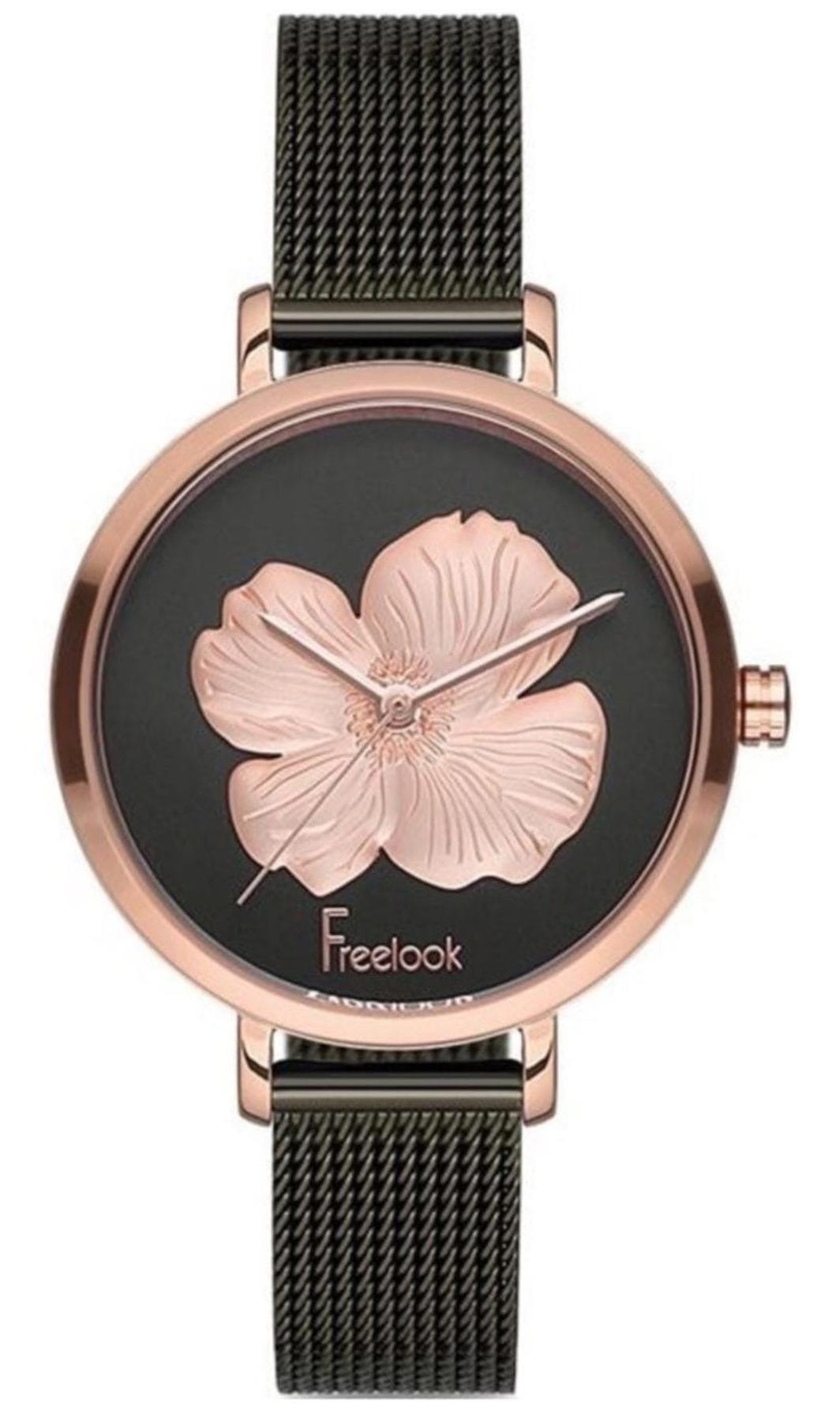 Freelook F.1.1100.08 34 mm Siyah Metal Kordon Analog Kadın Kol Saati