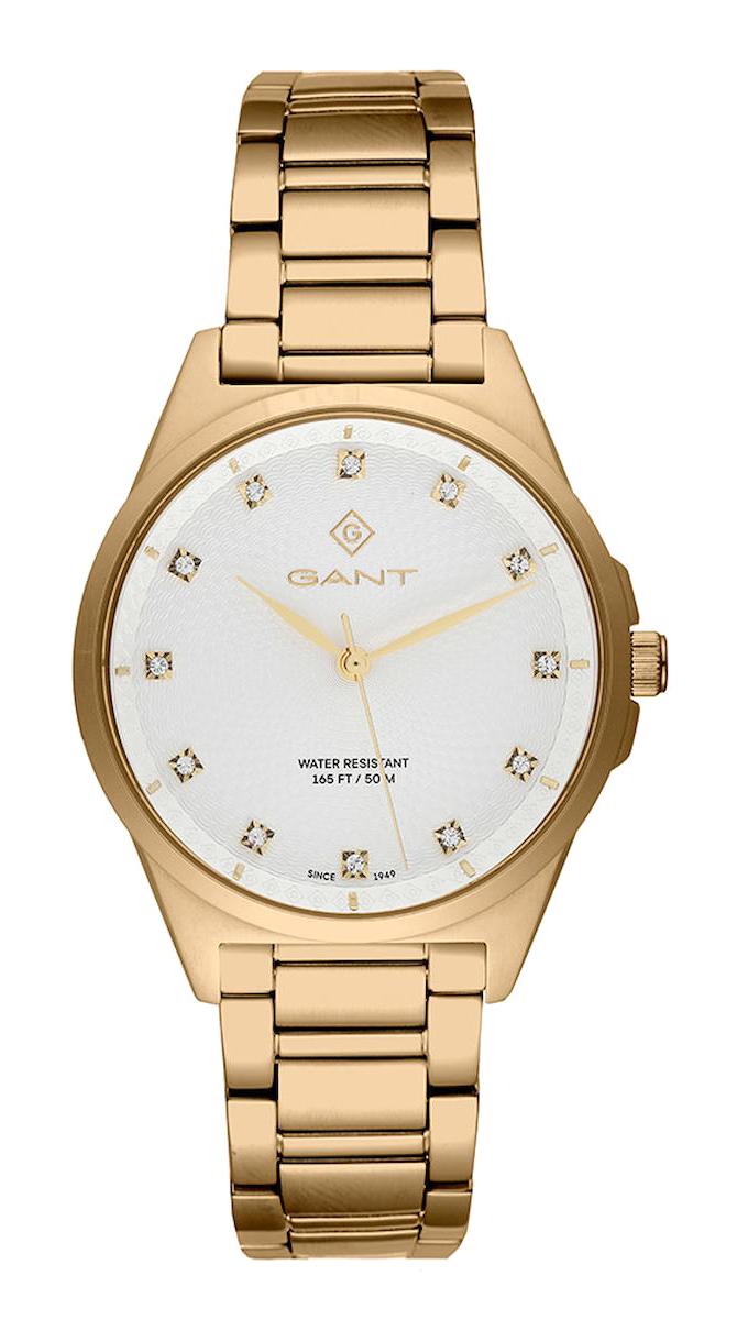 Gant G156004 Takvimli 38 mm Altın Çelik Kordon Analog Kadın Kol Saati