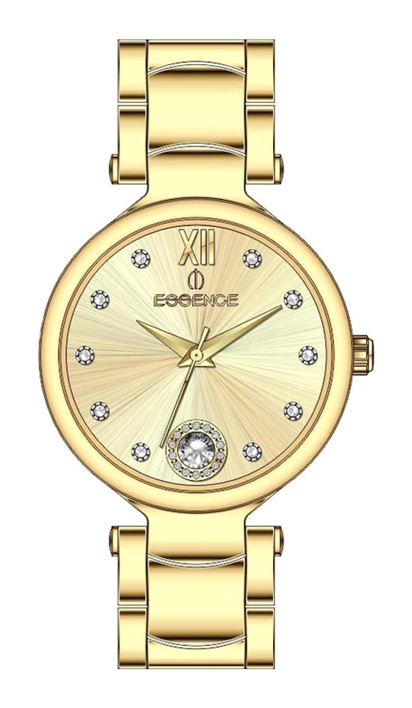Essence ES6772FE.110 33 mm Altın Çelik Kordon Analog Kadın Kol Saati