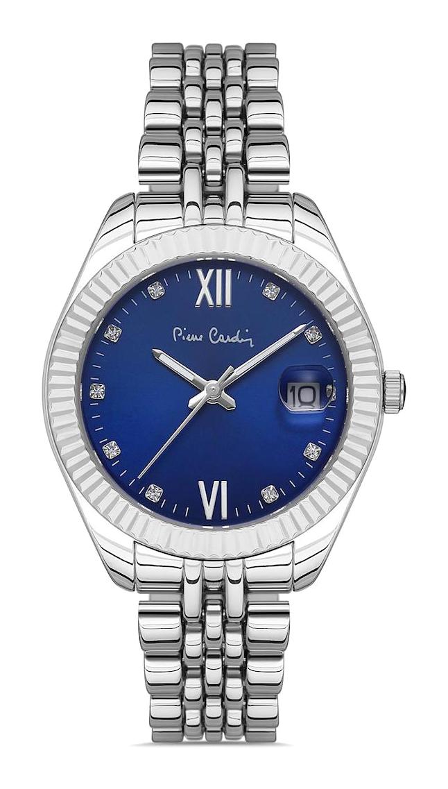 Pierre Cardin 800702F01 Takvimli 36 mm Gri Çelik Kordon Analog Kadın Kol Saati