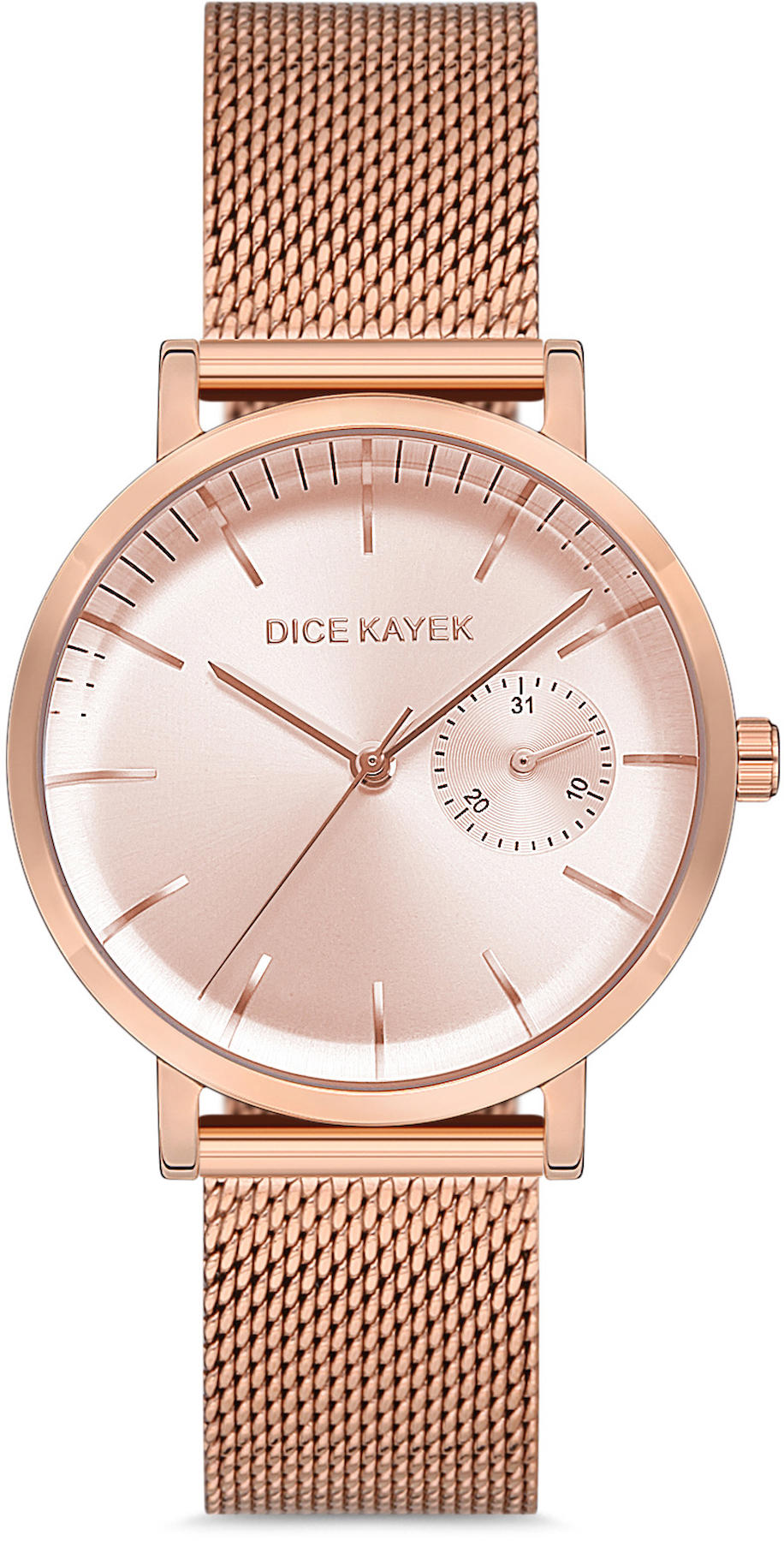 Dice Kayek DK.1.AG1238.03 35 mm Rose Gold Metal Kordon Analog Kadın Kol Saati