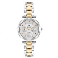Beverly Hills Polo Club BP3352X.220 35 mm Altın-Gri Metal Kordon Analog Kadın Kol Saati