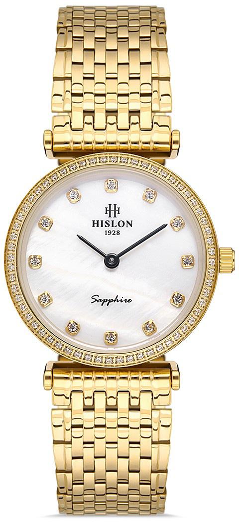 Hislon QL119G-10SG 29 mm Altın Çelik Kordon Analog Kadın Kol Saati