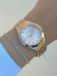 Ferrucci FRC.FT.1.108 34 mm Gri Çelik Kordon Analog Kadın Kol Saati