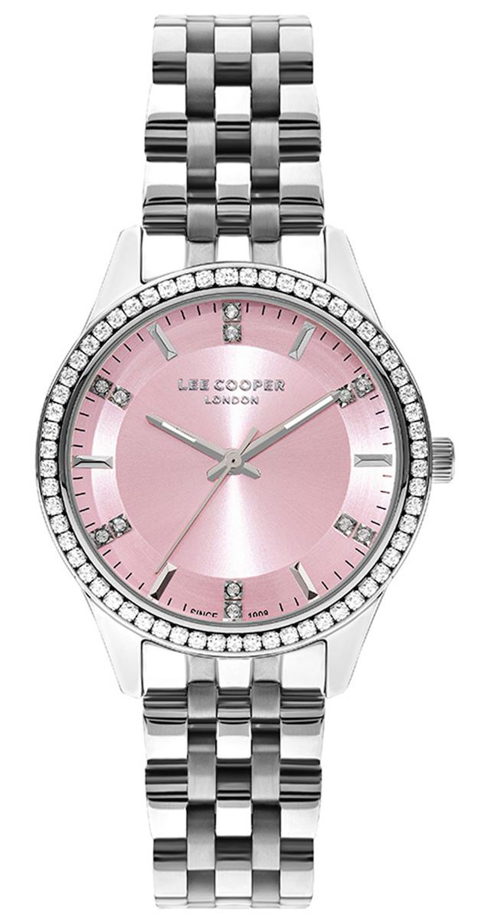 Lee Cooper LC07826.380 40 mm Gri Metal Kordon Analog Kadın Kol Saati