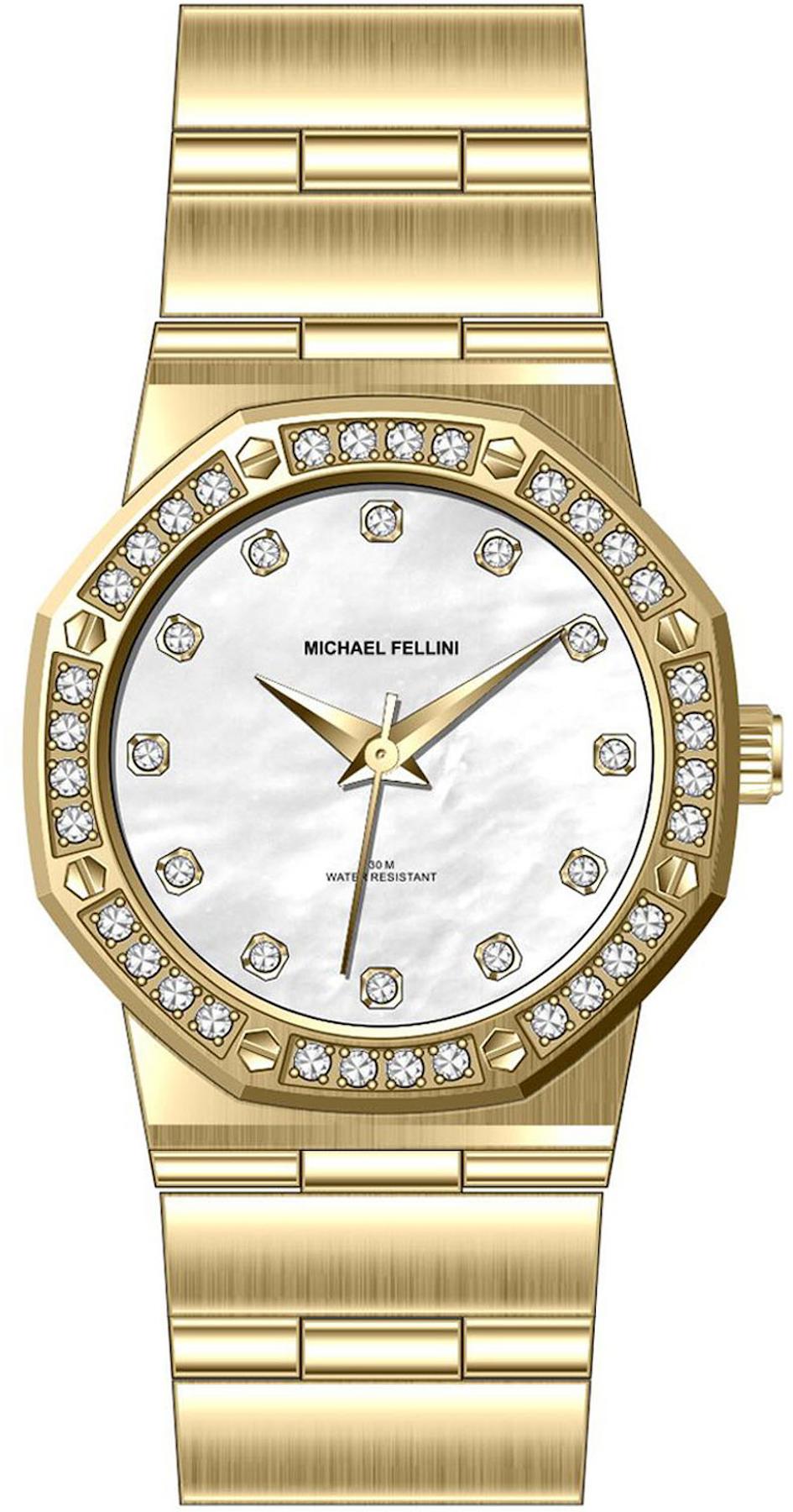 Michael Fellini 2350-2 29 mm Rose Gold Metal Kordon Analog Kadın Kol Saati