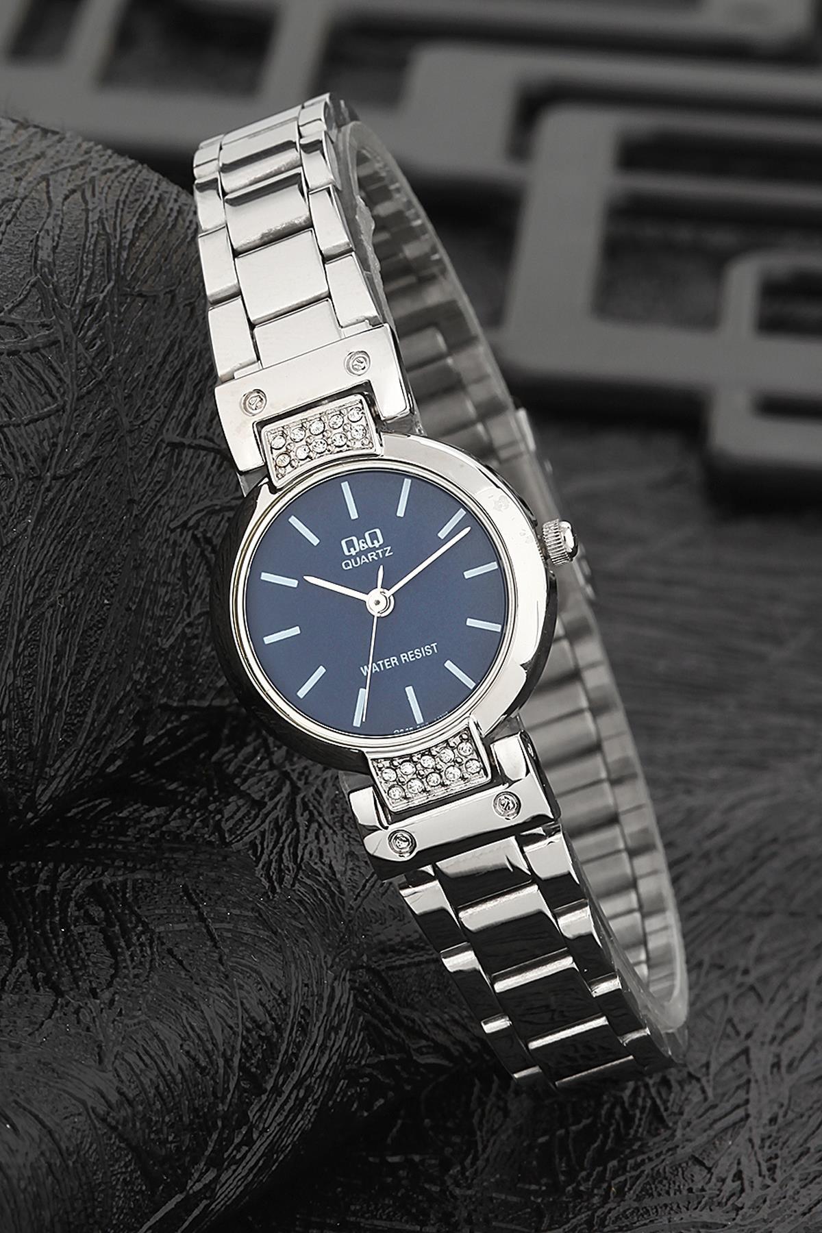 Q&Q 3G777 36 mm Gri Metal Kordon Analog Kadın Kol Saati