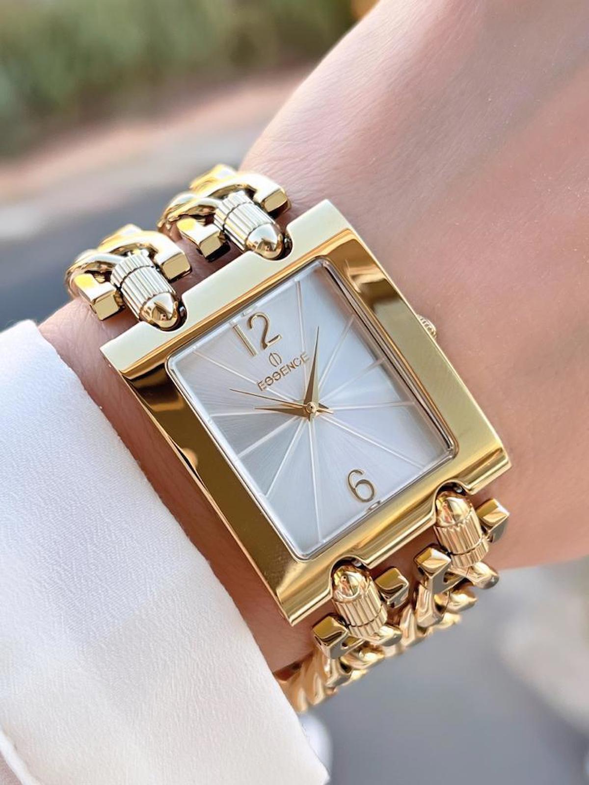 Essence DON 36 mm Altın Çelik Kordon Analog Kadın Kol Saati