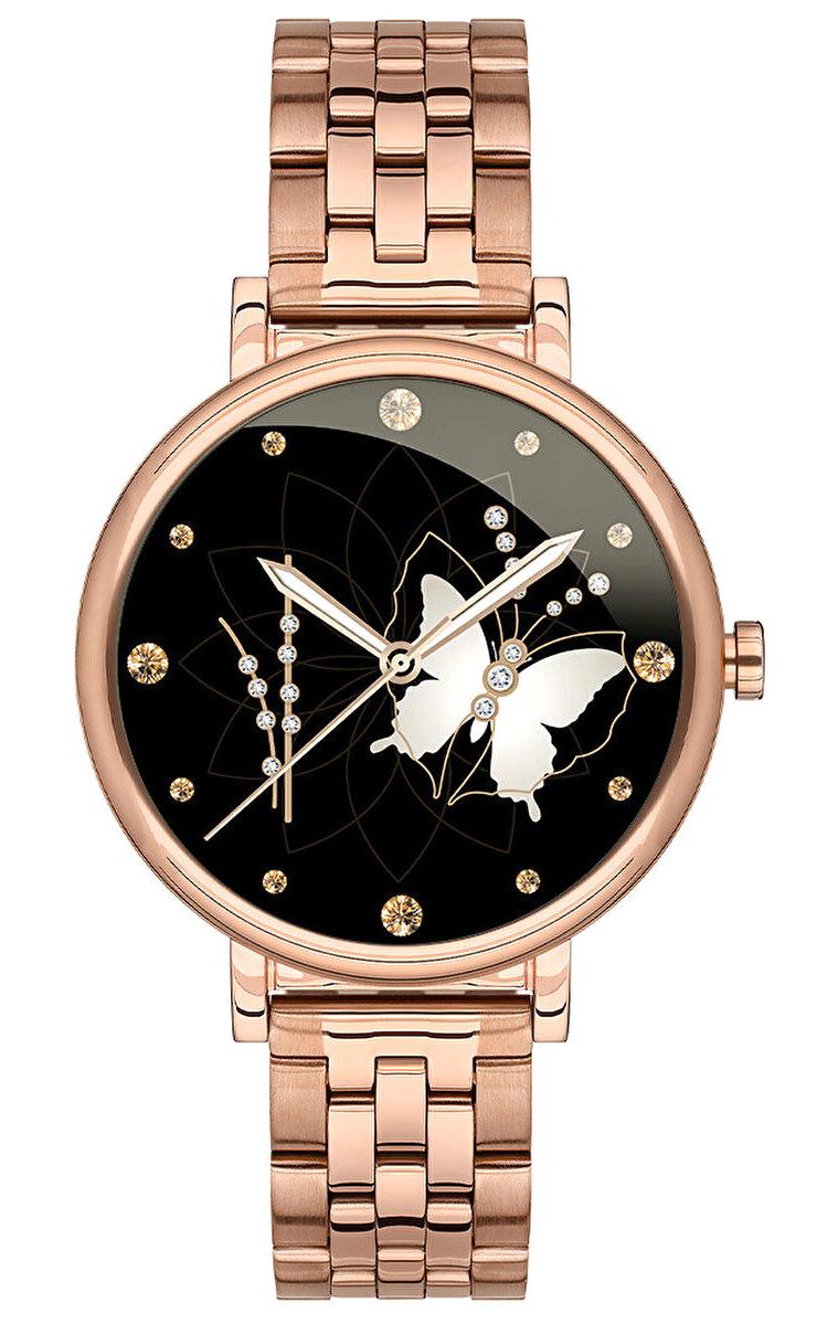 Wesse WWC2020-05 40 mm Rose Gold Çelik Kordon Dijital Kadın Kol Saati