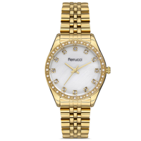 Ferrucci FC.12744M.06 35 mm Altın Çelik Kordon Analog Kadın Kol Saati