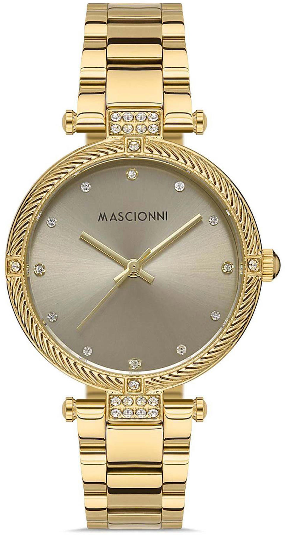 Mascionni M.1.1994A.06 38 mm Altın Çelik Kordon Analog Kadın Kol Saati