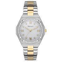 Ferrucci FRC.14327M.02 38 mm Altın-Gri Metal Kordon Analog Kadın Kol Saati