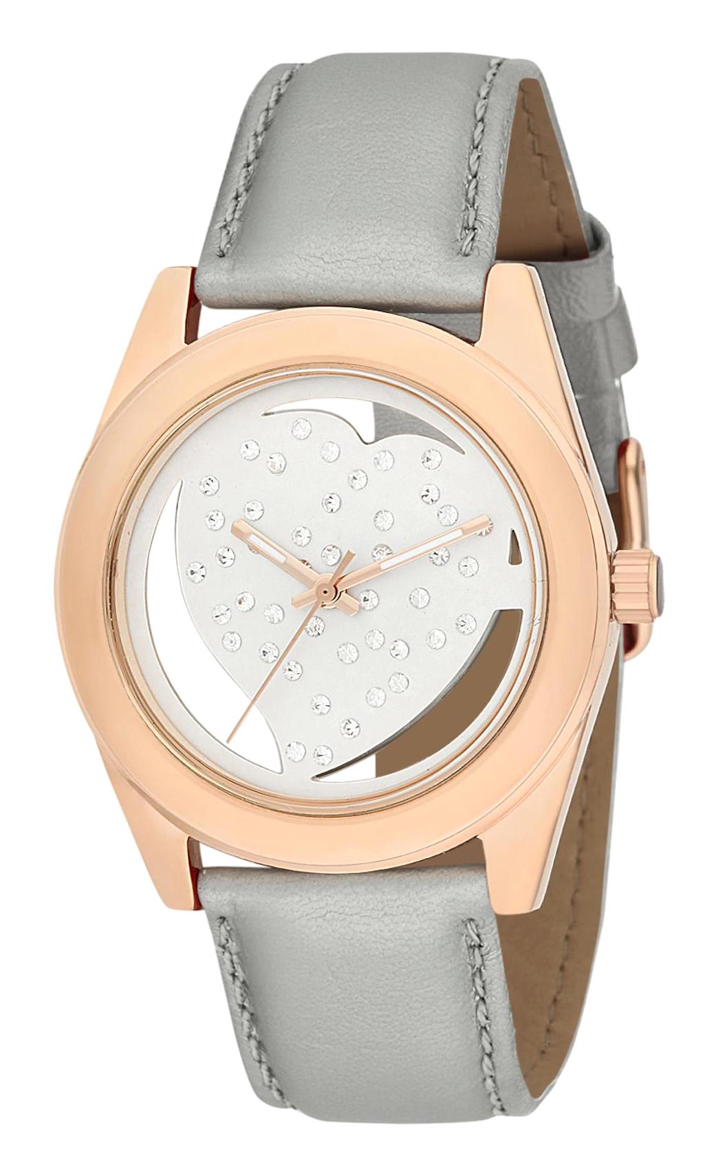 Ferrucci 8FK542 38 mm Antrasit Deri Kordon Analog Kadın Kol Saati