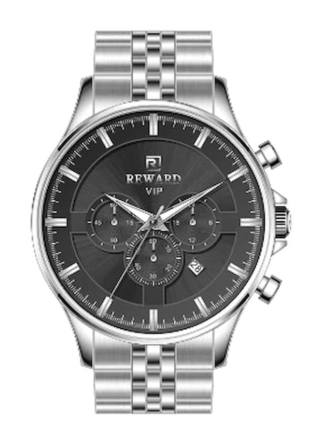 Reward A144300 Takvimli 36 mm Gri Çelik Kordon Analog Kadın Kol Saati