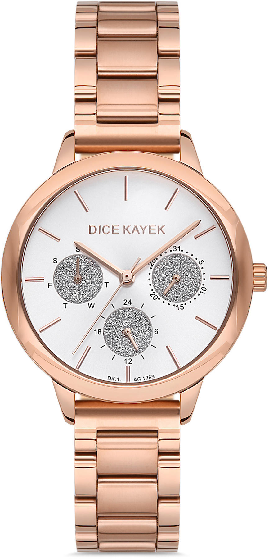 Dice Kayek DK.1.AG1269.07 36 mm Rose Gold Metal Kordon Analog Kadın Kol Saati