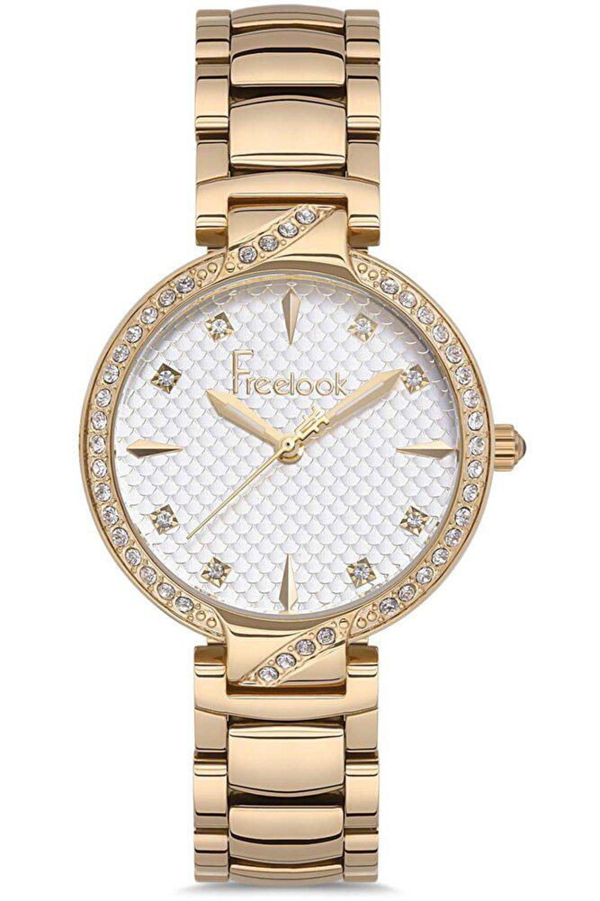 Freelook FL.1.10176.3 34 mm Altın Metal Kordon Analog Kadın Kol Saati
