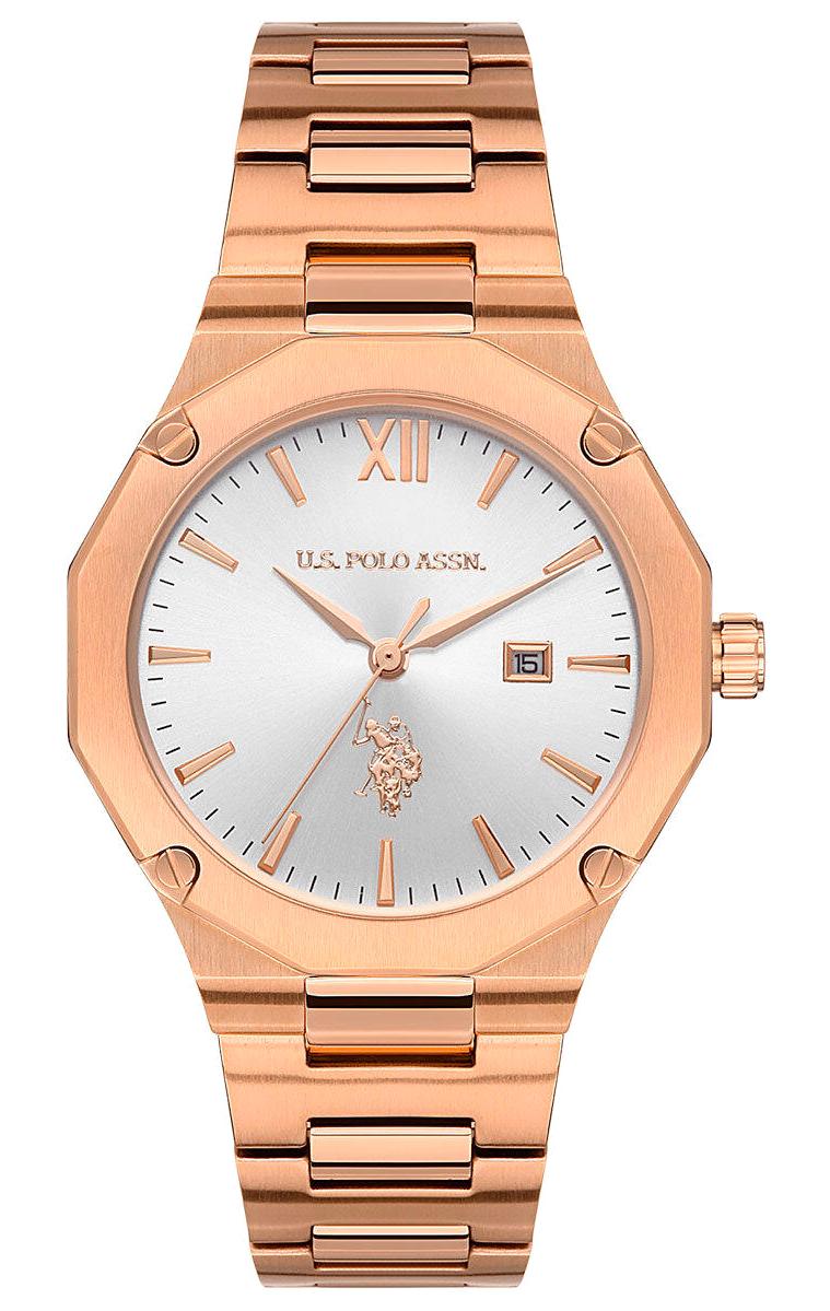 U.S. Polo Assn USPA2063-03 Takvimli 36 mm Rose Gold Çelik Kordon Analog Kadın Kol Saati