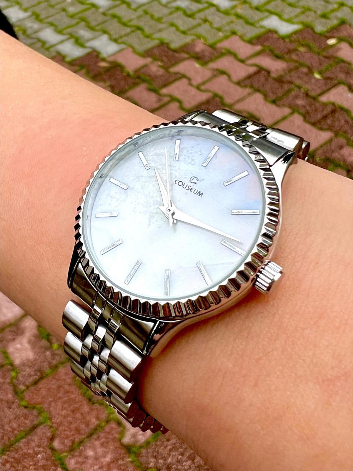 Coliseum 31 mm Gri Çelik Kordon Analog Kadın Kol Saati