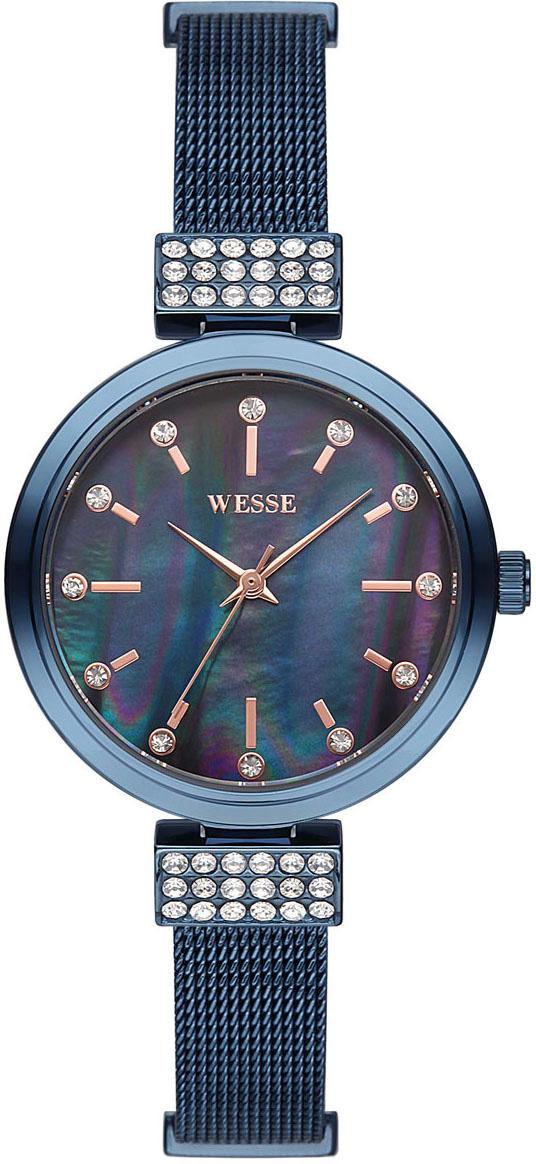 Wesse WWL1046-06 25 mm Siyah Çelik Kordon Analog Kadın Kol Saati