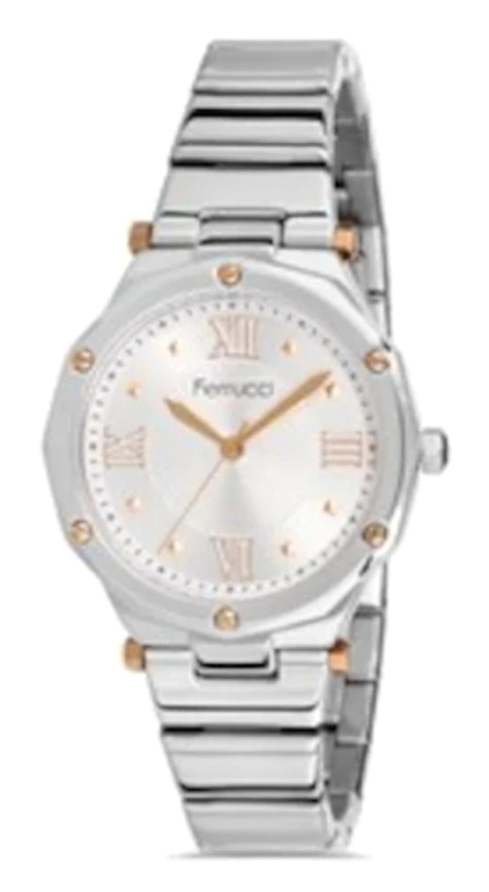 Ferrucci FC.14114M.01 36 mm Gri Metal Kordon Analog Kadın Kol Saati
