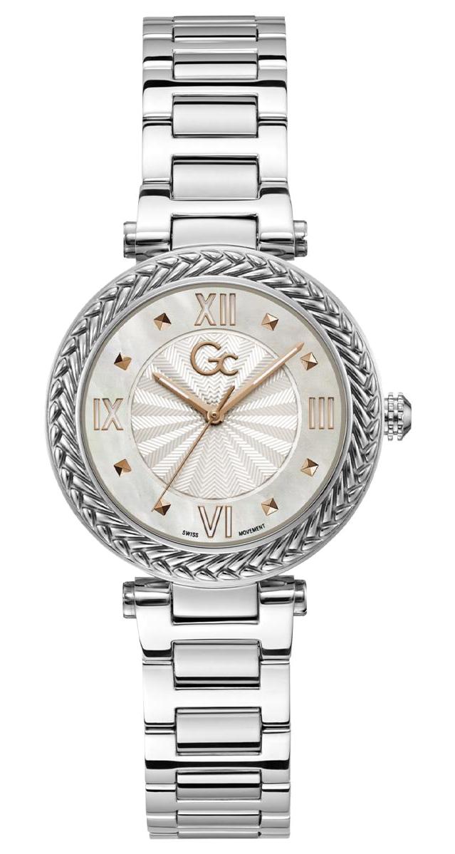Guess GCZ41003L1MF Takvimli 34 mm Gri Çelik Kordon Analog Kadın Kol Saati