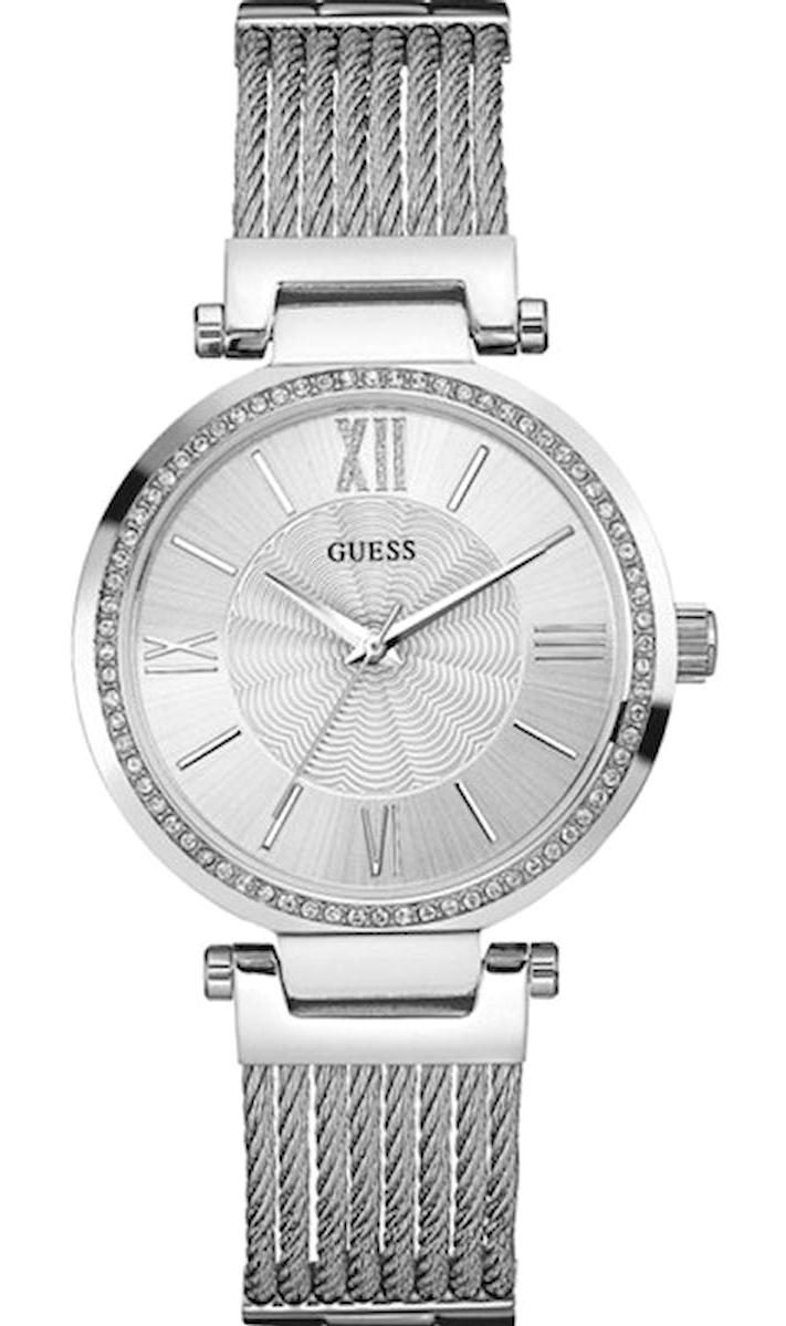 Guess GUW0638L1 36 mm Gri Çelik-Hasır Kordon Analog Kadın Kol Saati