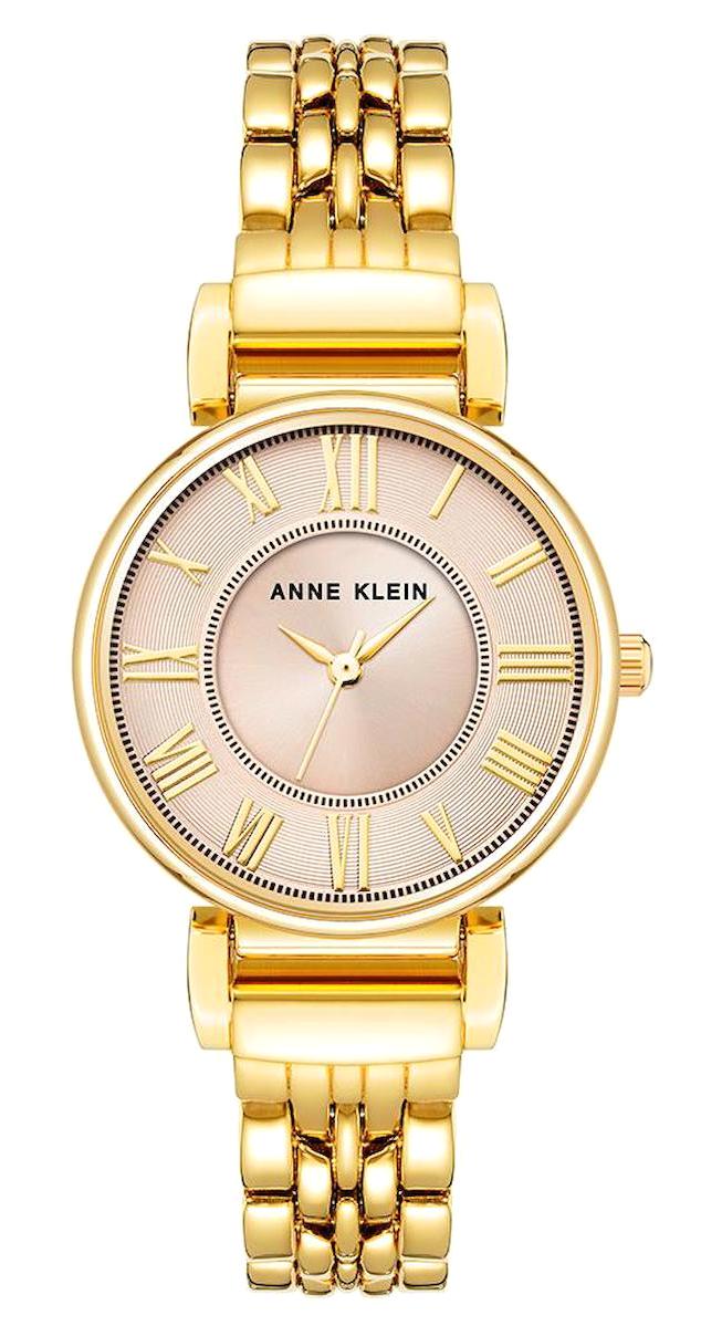 Anne Klein AK-2158BHGB 30 mm Altın Metal Kordon Analog Kadın Kol Saati