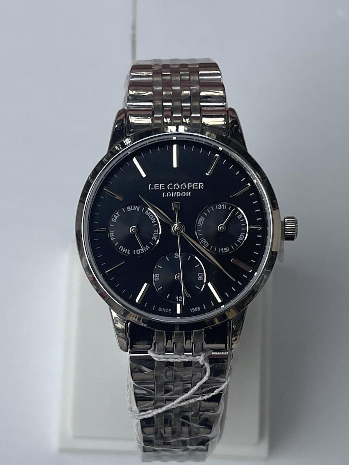 Lee Cooper LCR.LMG.07358.350-NM Takvimli 40 mm Gri Çelik Kordon Analog Kadın Kol Saati