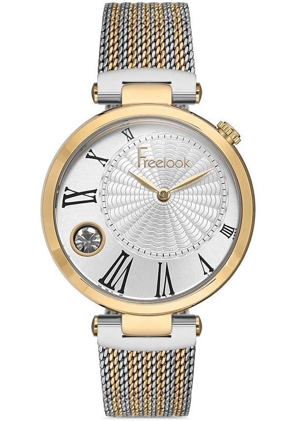 Freelook FL.1.10252.5 38 mm Altın-Gri Çelik Kordon Analog Kadın Kol Saati