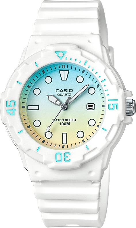 Casio LRW-200H-2E2 Takvimli 39 mm Beyaz Silikon Kordon Analog Kadın Kol Saati