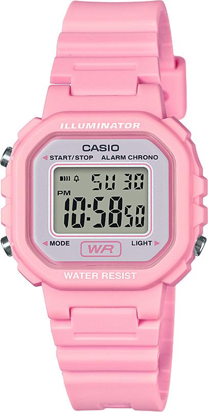 Casio LA-20WH-4A1 Takvimli 30 mm Pembe Silikon Kordon Dijital Kadın Kol Saati