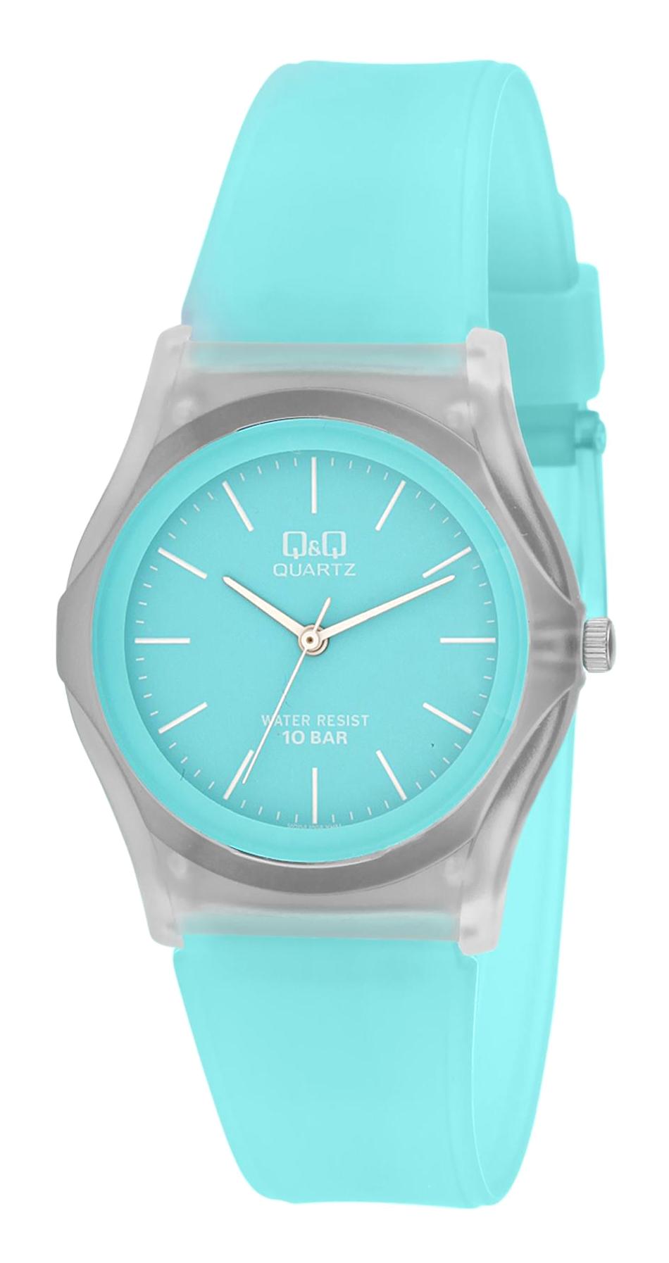 Q&Q 3P225 36 mm Mavi Silikon Kordon Analog Kadın Kol Saati