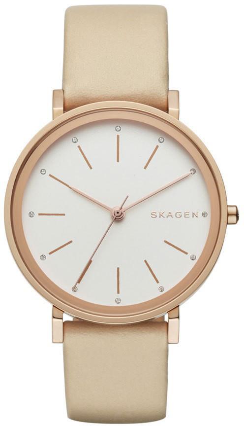 Skagen SKW2489 34 mm Krem Deri Kordon Analog Kadın Kol Saati