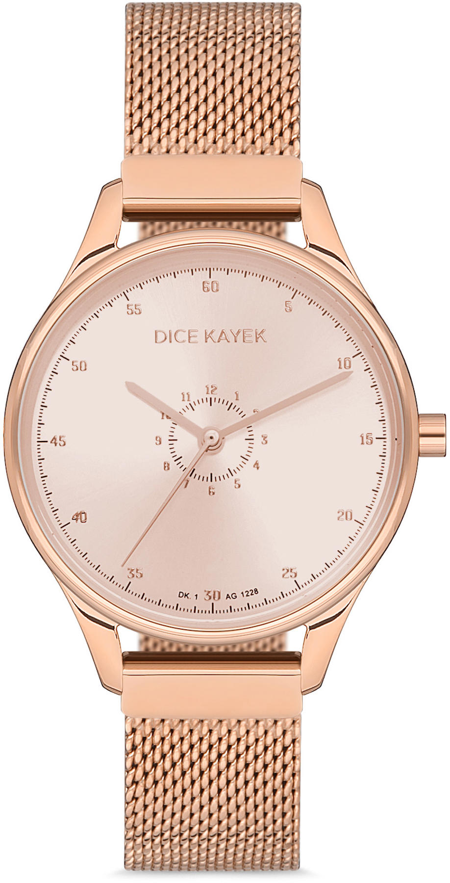 Dice Kayek DK.1.AG1228.02 28 mm Rose Gold Metal Kordon Analog Kadın Kol Saati