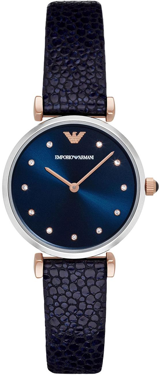 Emporio Armani AR1989 32 mm Lacivert Deri Kordon Analog Kadın Kol Saati