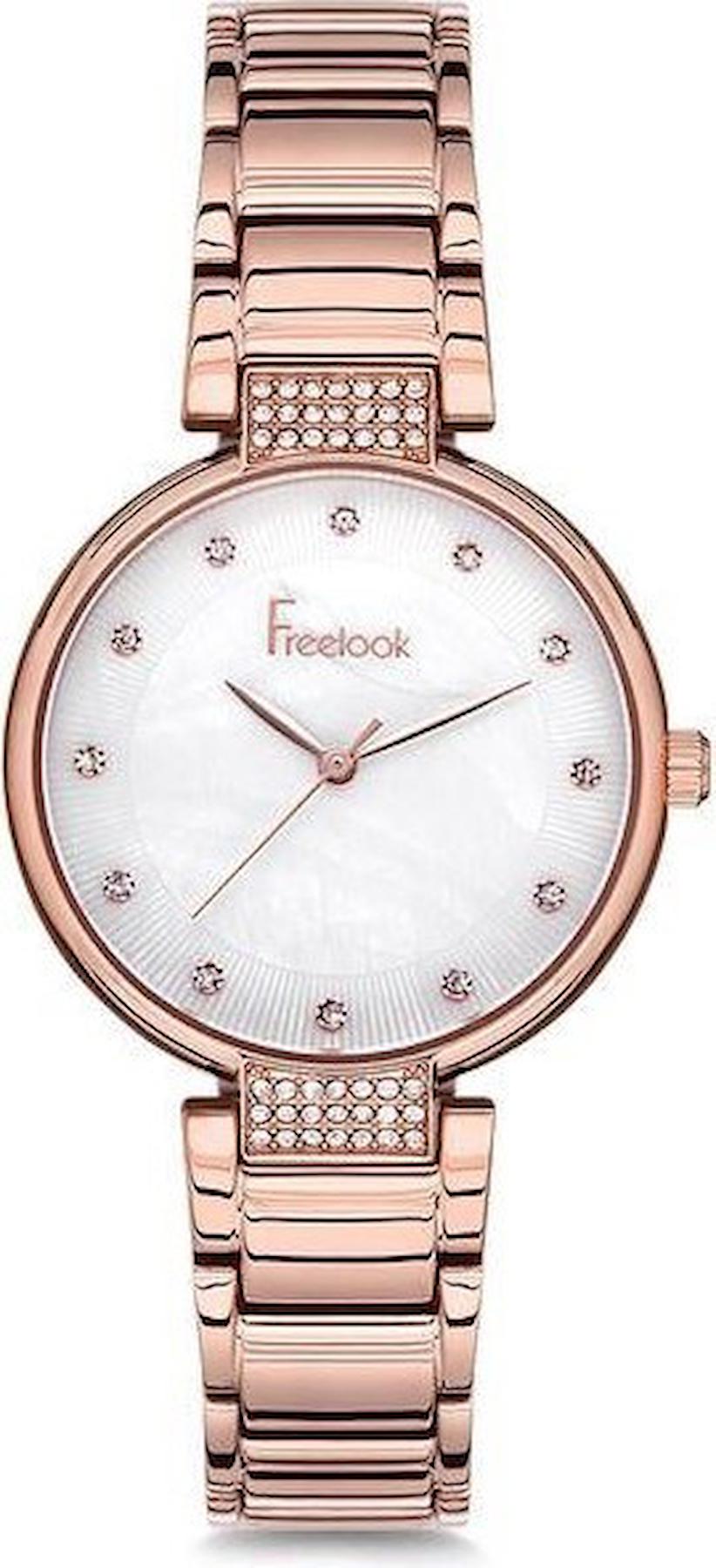 Freelook F.7.1057.03 34 mm Rose Gold Çelik Kordon Analog Kadın Kol Saati