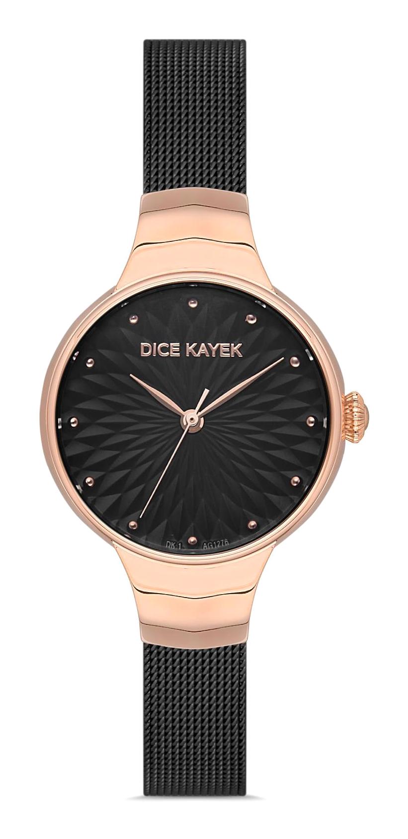 Dice Kayek DK.1.AG1276.06 34 mm Siyah Çelik Kordon Analog Kadın Kol Saati