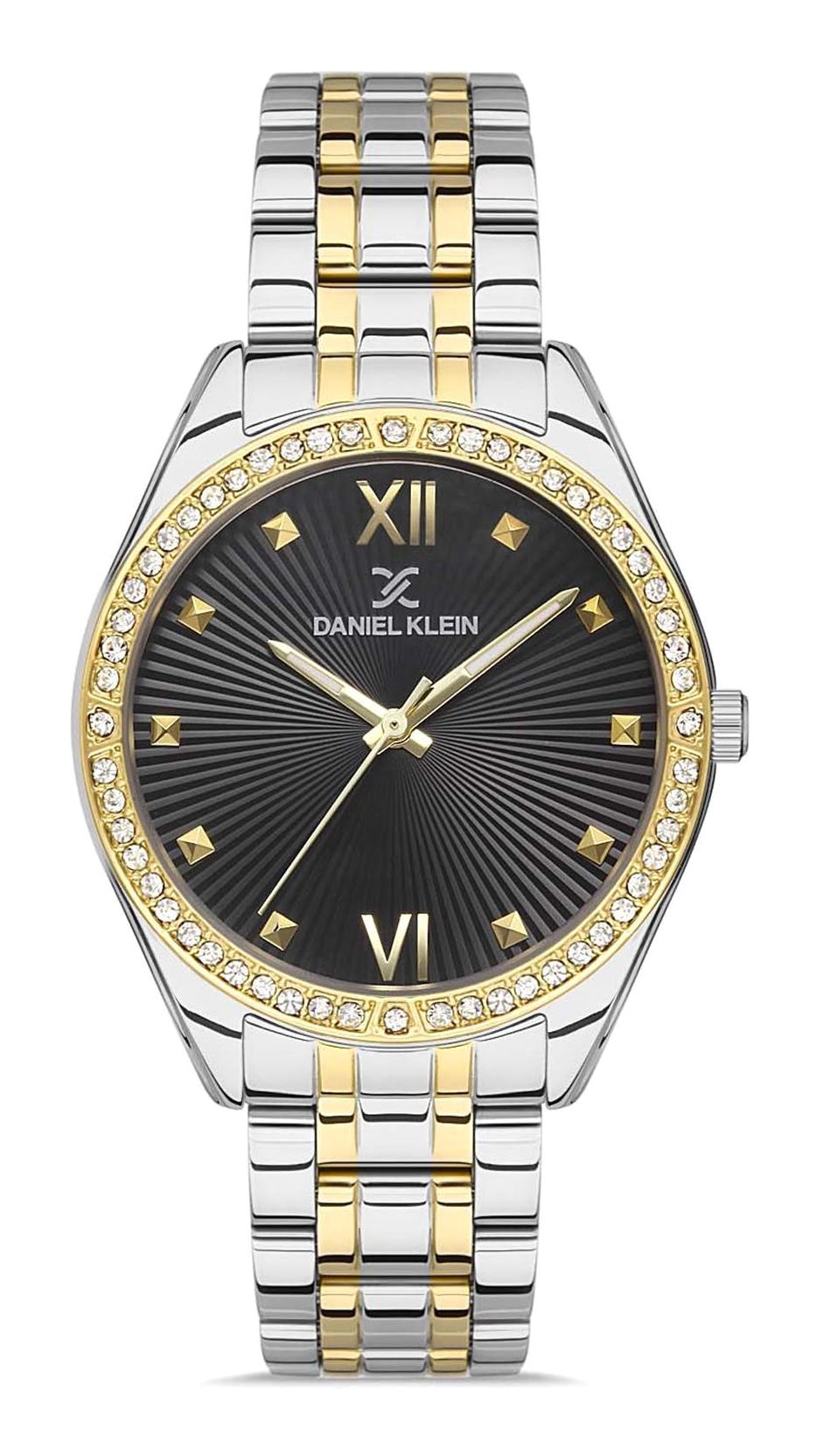 Daniel Klein DKE.1.10029.2 35 mm Altın-Gri Metal Kordon Analog Kadın Kol Saati