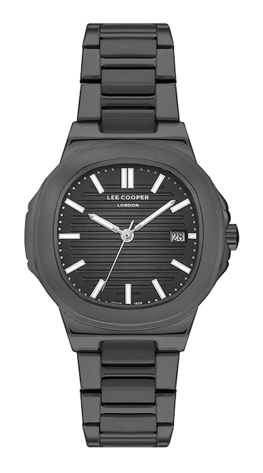 Lee Cooper LC07369.060 Takvimli 37 mm Siyah Çelik Kordon Analog Kadın Kol Saati
